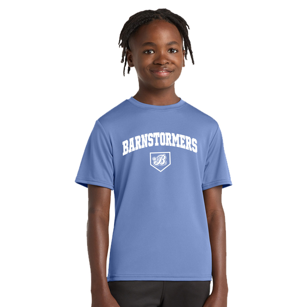 Barnstormers BB Essential Performance Tee YOUTH - CarolinaBlue