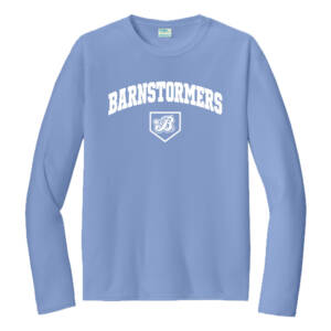 Barnstormers BB Men Long Sleeve Performance Tee – CarolinaBlue