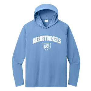 Barnstormers BB Men Performance Pullover Hooded Tee – Carolina Blue