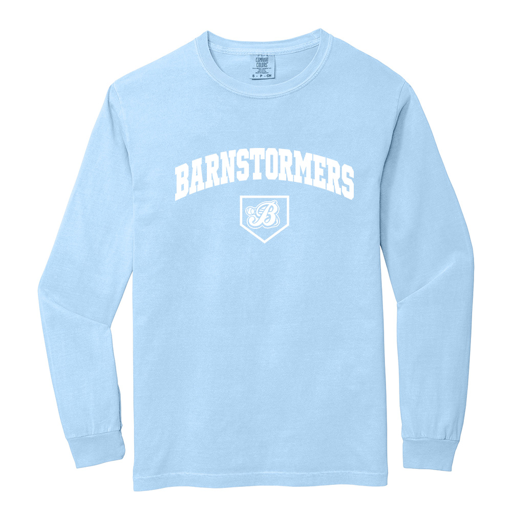 Barnstormers BB Comfort Colors Unisex Heavyweight Ring Spun Long Sleeve Tee - Hydrangea