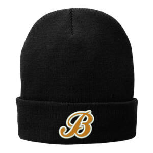 Barnstormers BB Port Company Fleece Lined Knit stocking Cap – Black