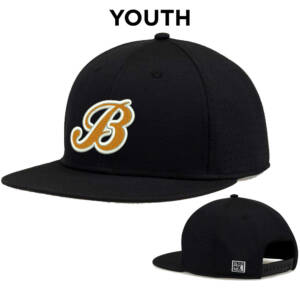 Barnstormers BB The Game YOUTH Perforated GameChanger Snapback Cap – Black