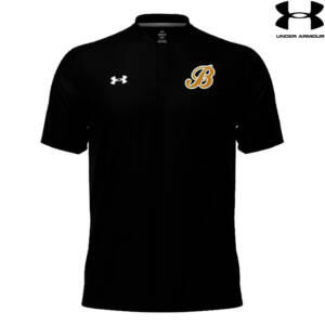 Barnstormers BB Under Armour Playoff Bladed top henley polo – 007BlackBlackwhite
