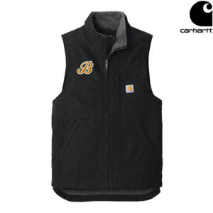 Barnstormers BB Carhartt Sherpa Lined Mock Neck Vest – Black