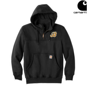Barnstormers BB Carhartt Rain Defender Paxton Heavyweight Hooded Zip Mock Sweatshirt – Black
