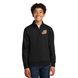 Barnstormers BB  Youth Core Fleece 1/4 Zip Pullover Sweatshirt – JetBlack