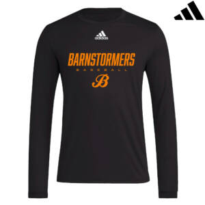 Barnstormers BB Adidas PREGAME Long sleeve performance shirt-BLACK