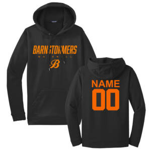 Barnstormers BB Sport Tek Sport Wick Fleece Hooded Pullover – Black