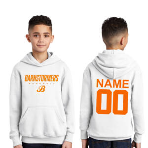Barnstormers BB Youth Hooded Sweatshirt – White