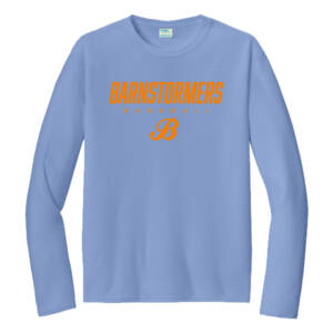 Barnstormers BB Men Long Sleeve Performance Tee – CarolinaBlue