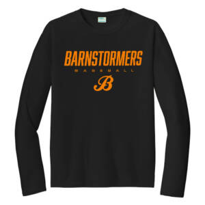 Barnstormers BB Men Long Sleeve Performance Tee – JetBlack