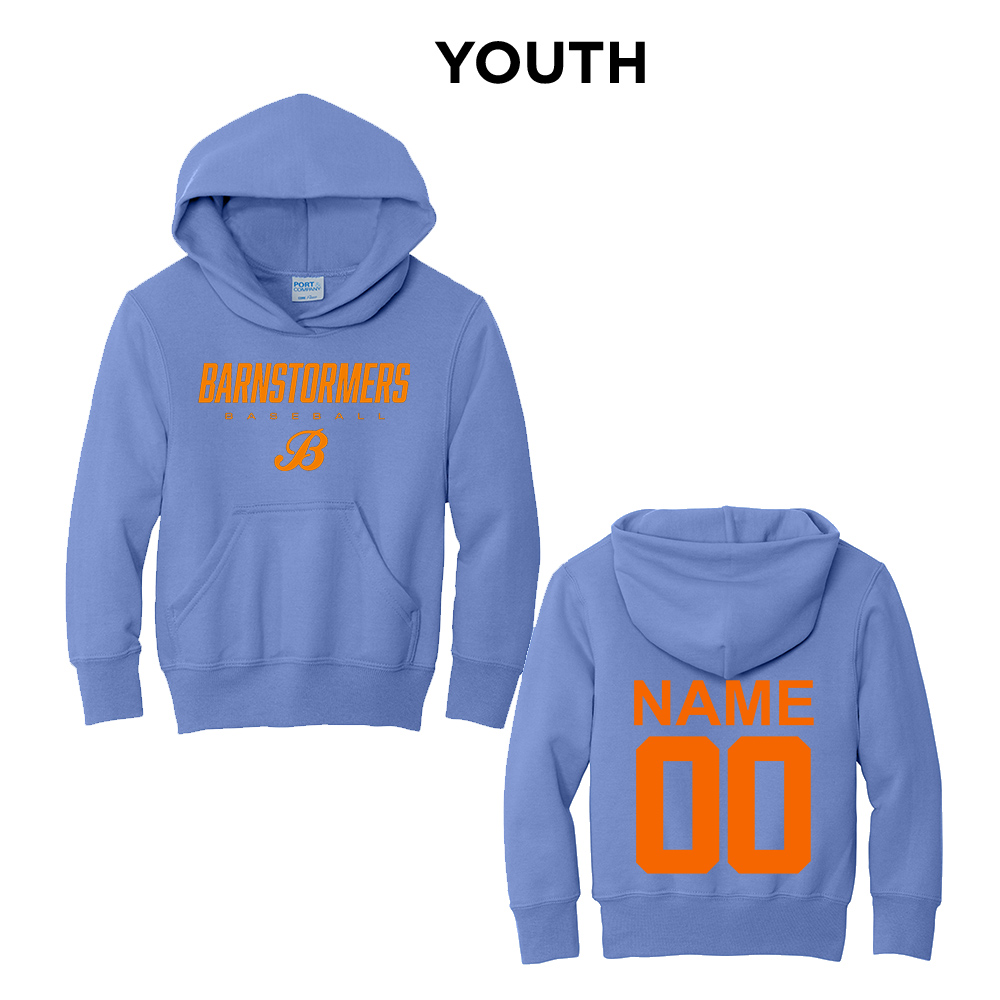Barnstormers BB Youth Hooded Sweatshirt - Carolina Blue