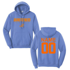 Barnstormers BB Unisex Classic Core weight Cozy Pullover Hooded Sweatshirt – Carolina Blue