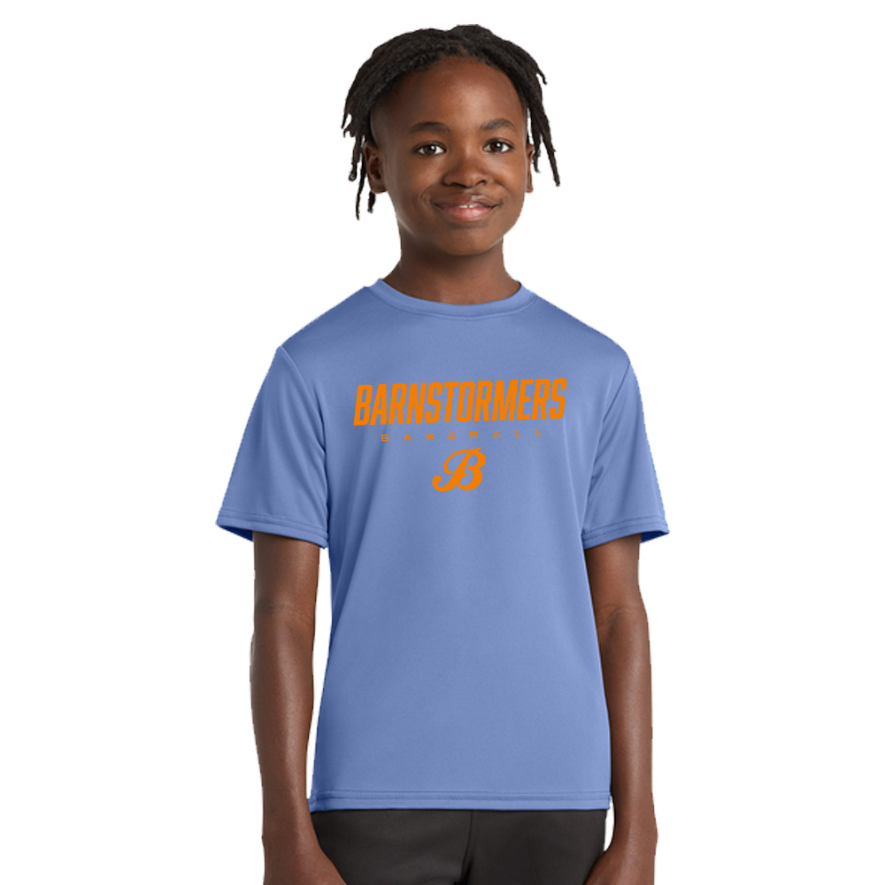Barnstormers BB Essential Performance Tee YOUTH - CarolinaBlue
