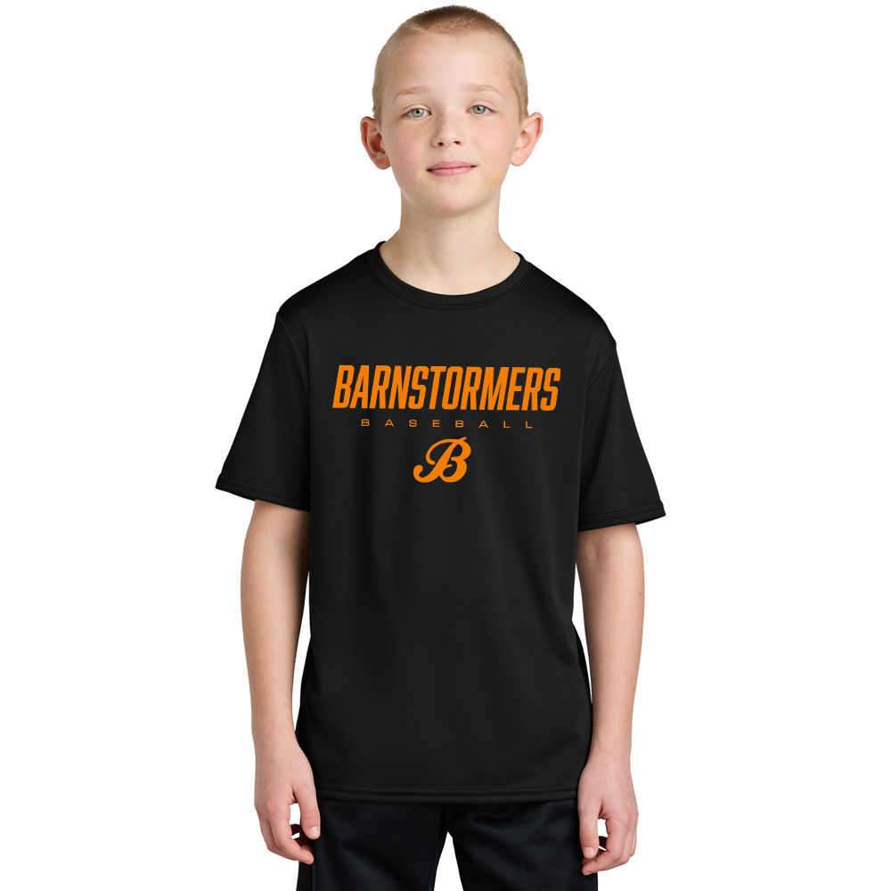 Barnstormers BB Essential Performance Tee YOUTH - JetBlack