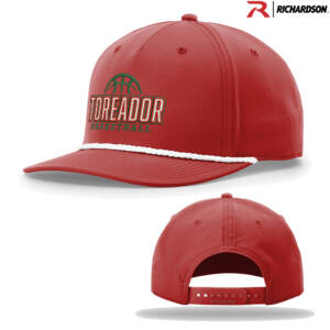 Boone Toreador BB Richardson FIVE PANEL Classic Rope Cap-Red/White