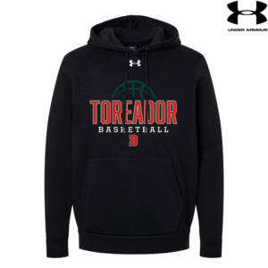 Boone Toreador BB Under Armour Men’s Team Icon Fleece Hoodie-Black/White