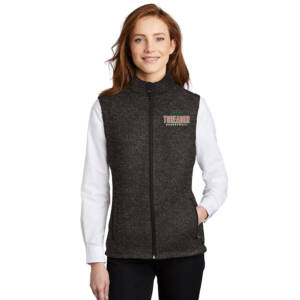 Boone Toreador BB Port Authority Ladies Sweater Fleece Vest – BlackHeather