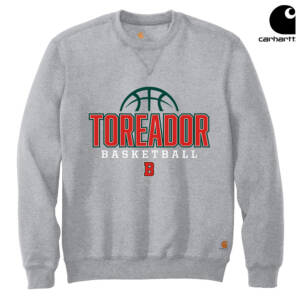 Boone Toreador BB Carhartt Men Midweight Crewneck Sweatshirt-Heather Grey