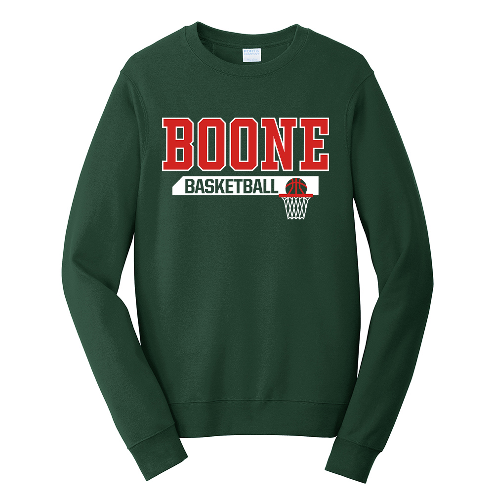 Boone Toreador BB Unisex Fan Favorite Crew Sweatshirt-Forest Green