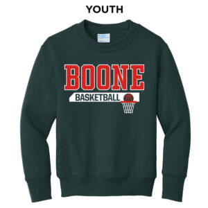 Boone Toreador BB Youth Crewneck Sweatshirt – Dark Green