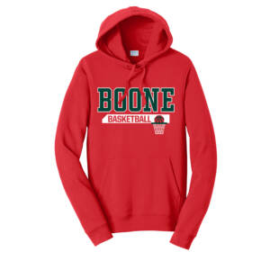 Boone Toreador BB Unisex Fan Favorite Fleece Pullover Hooded Sweatshirt-Bright Red