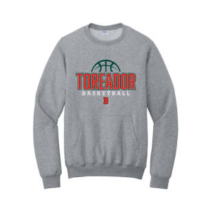 Boone Toreador BB Unisex Core Fleece Crewneck Pocket Sweatshirt – Athletic Heather