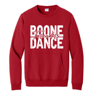 Toreadors Dance Unisex Core Fleece Crewneck Pocket Sweatshirt -Red