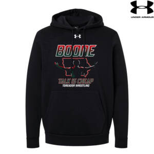 Boone Wrestling TG Under Armour Men’s Team Icon Fleece Hoodie – Blackwhite