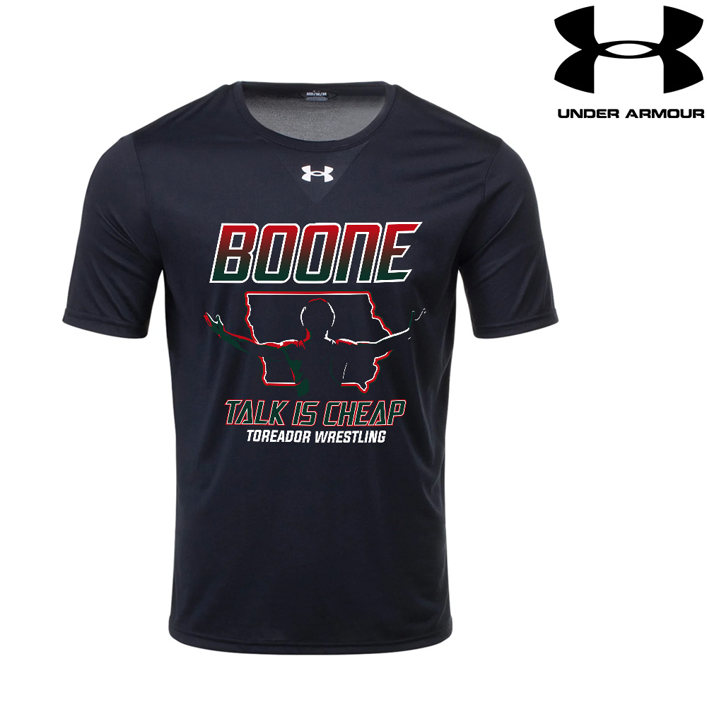 Boone Wrestling TG Under Armour short sleeve Men's Team Tech Tee - Black