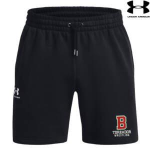 Boone Wrestling TG Under Armour UA ICON 7.5″ Fleece Shorts Black