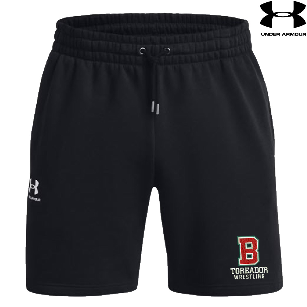 Boone Wrestling TG Under Armour UA ICON 7.5" Fleece Shorts Black