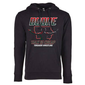 Boone Wrestling TG Next Level Apparel Unisex Laguna French Terry Pullover Hooded Sweatshirt – BlackBlack