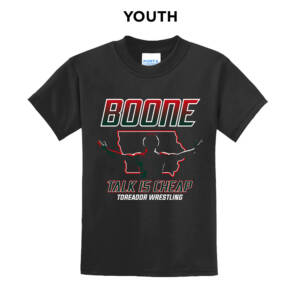Boone Wrestling TG Youth Short Sleeve T Shirt – JetBlack