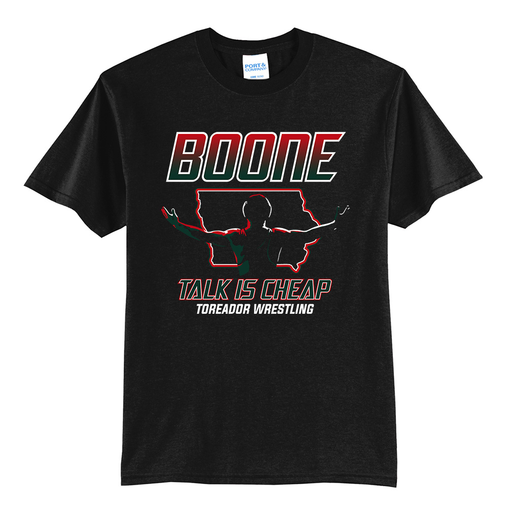 Boone Wrestling TG Unisex Short Sleeve Tee- JetBlack