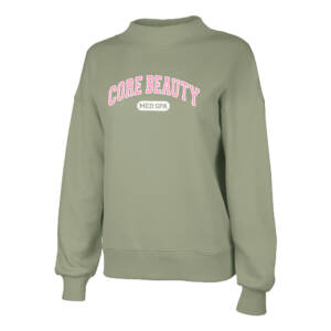 Core Beauty Charles River Women’s Willow Mock Neck Sweatshirt – Sage