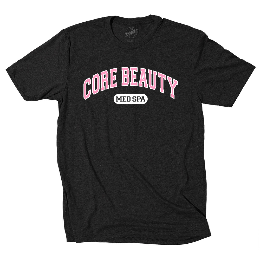 Core Beauty Unisex District Perfect Tri blend Crew Tee - Blackfrost