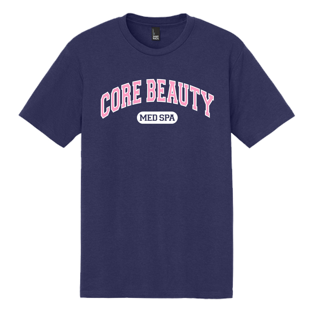 Core Beauty Unisex clothing District Perfect Tri blend Crew Tee - Tanzanite