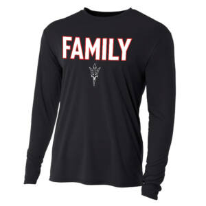 Clinton TEAM Adult Cooling Performance long sleeve Crew Tee-Black