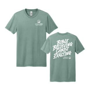 Coram Deo Bible Church District Wash Short Sleeve Tee – Sage