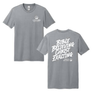 Coram Deo Bible Church District Wash Short Sleeve Tee – GustyGrey