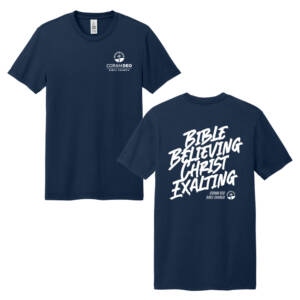 Coram Deo Bible Church District Wash Short Sleeve Tee – TrueNavy