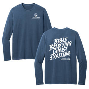 Coram Deo Bible Church District Wash Long Sleeve Tee – TrueNavy