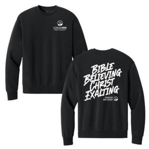 Coram Deo Bible Church District MelloFleece Crewneck – Black