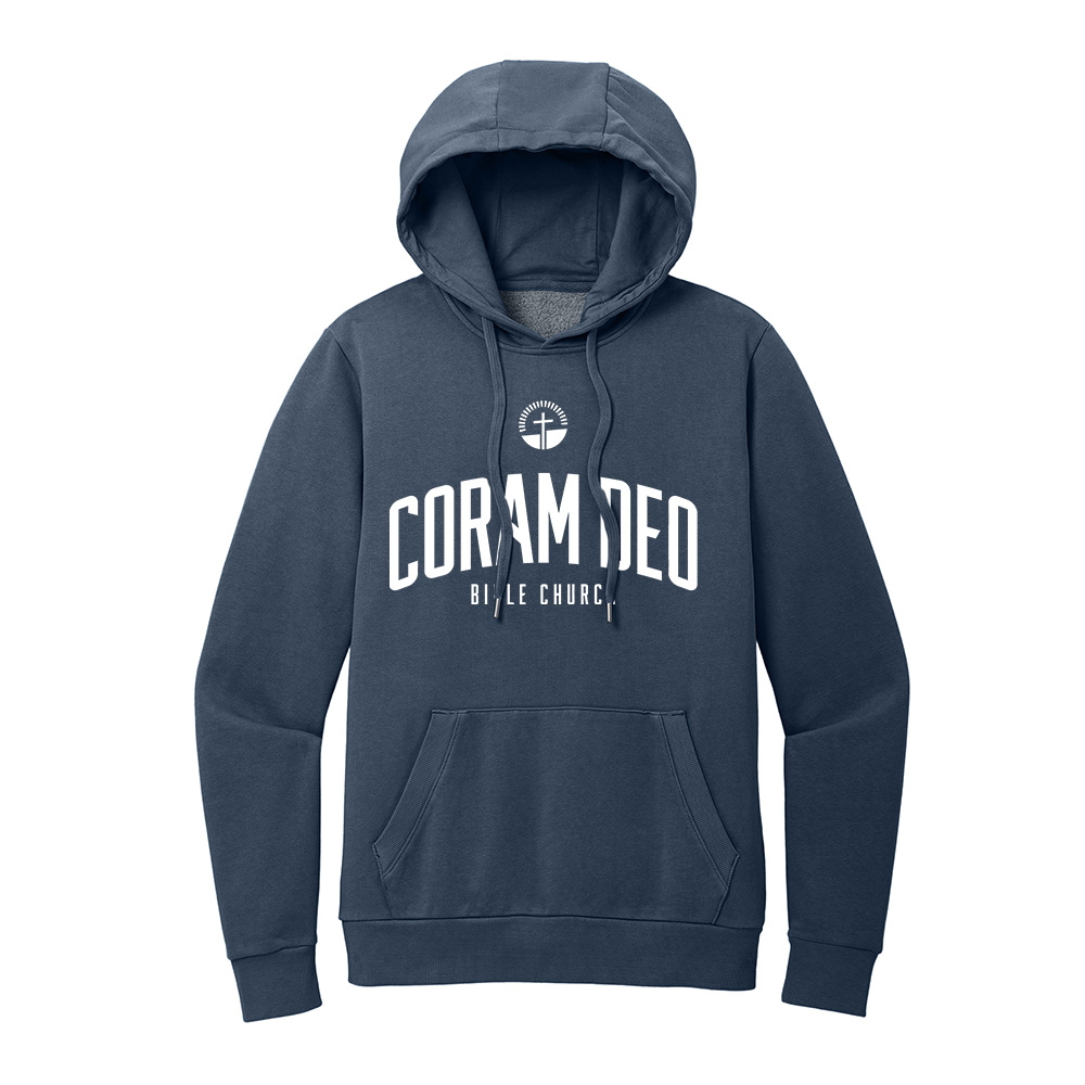 Coram Deo Bible Church Rah Rah District Wash Fleece Hoodie - TrueNavy