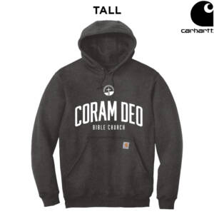Coram Deo Bible Church Carhartt Tall Midweight Hooded Sweatshirt – CarbonHeather
