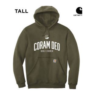 Coram Deo Bible Church Carhartt Tall Midweight Hooded Sweatshirt – Moss