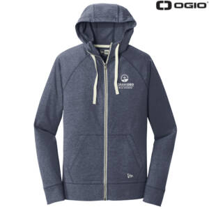 Coram Deo Bible Church New Era Sueded Cotton Full Zip Hoodie – TrueNavyHeather