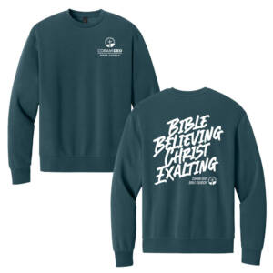 Coram Deo Bible Church District MelloFleece Crewneck – DeepCyan