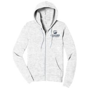 Coram Deo Bible Church BELLA and CANVAS Unisex Sponge Fleece Full Zip Hoodie – Ash